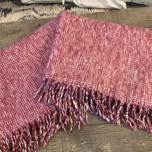 Two Anthropologie Throw Blankets.
